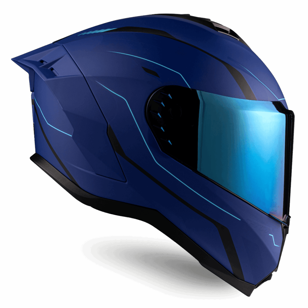 Casco de motocicleta Go Blue | SETGO - Cascos con Certificación DOT