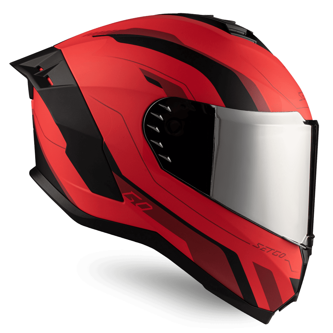 Casco de motocicleta Go Red | SETGO - Cascos con Certificación DOT
