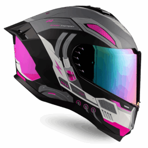 Casco de motocicleta Robbot Purple | SETGO - Cascos con Certificación DOT
