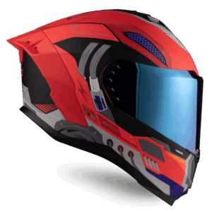 Casco de motocicleta Robbot Red | SETGO - Cascos con Certificación DOT