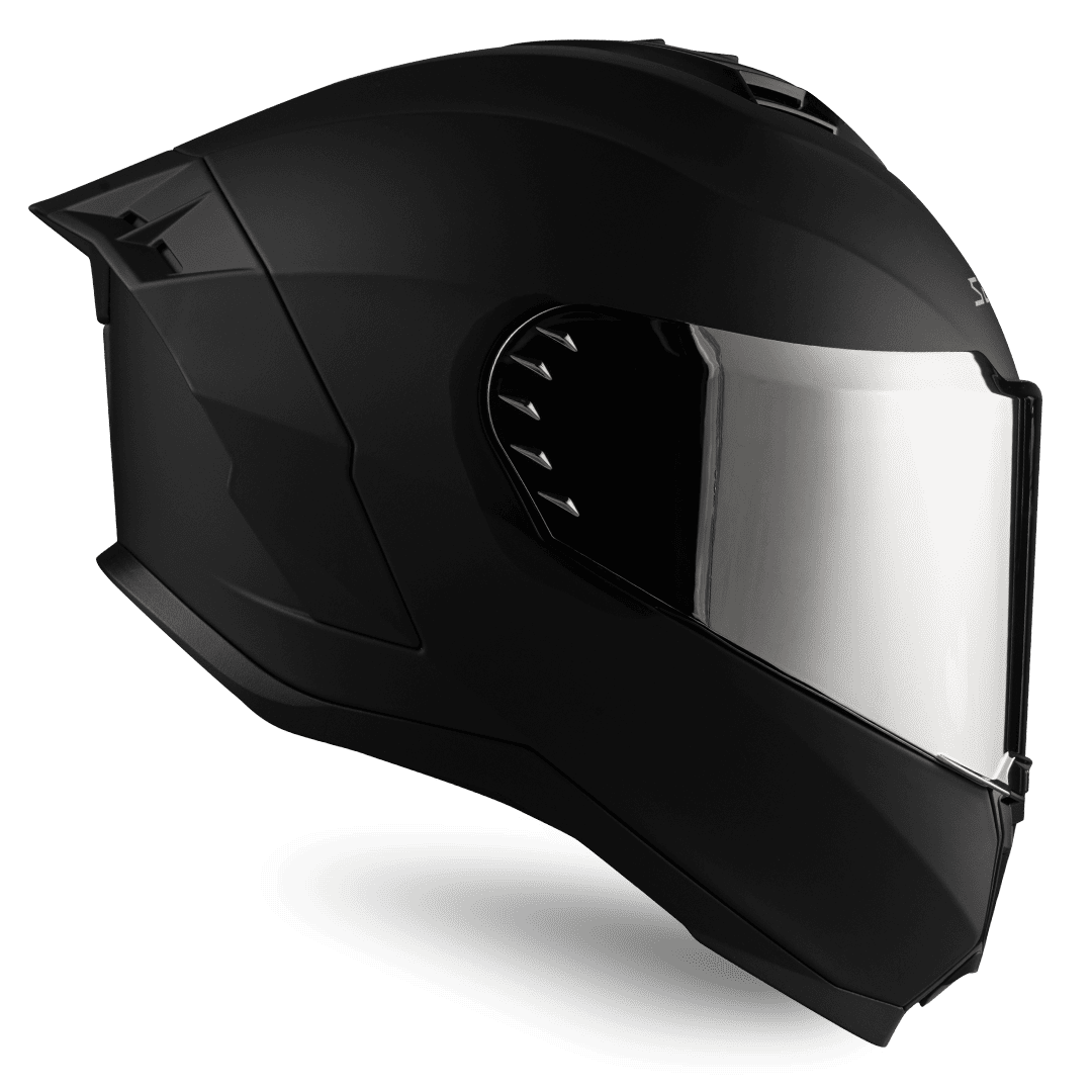 Casco de motocicleta Solid Matt Black | SETGO - Cascos con Certificación DOT