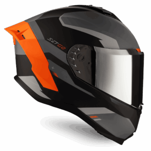 Casco de motocicleta Touring Orange | SETGO - Cascos con Certificación DOT