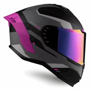 Casco de motocicleta Touring Purple | SETGO - Cascos con Certificación DOT