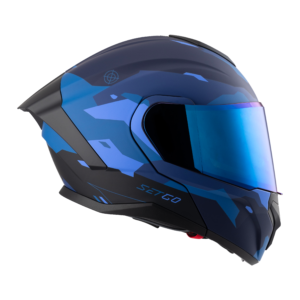 Casco de Moto STG 210 CAMO-AZUL