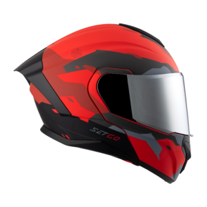 Casco de Moto STG 210 CAMO-ROJO
