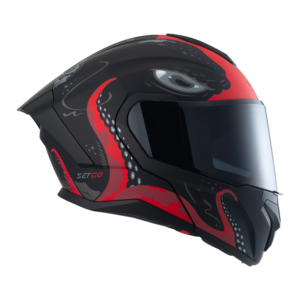 Casco de Moto STG 210 PULPO-ROJO